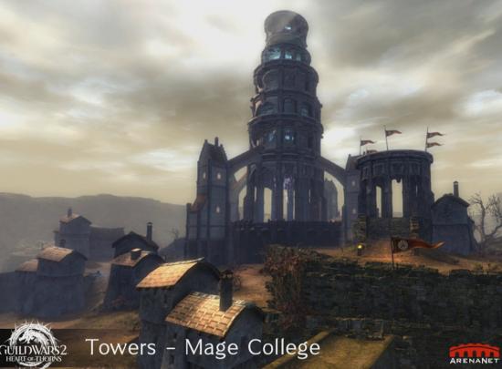 Gw2 new desert borderlands wvw map mage college tower