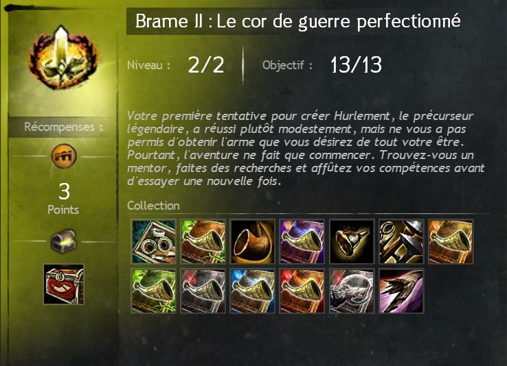 Brame ii le cor de guerre perfectionne