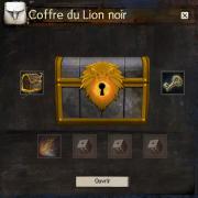 Coffre du lion noir fenetre