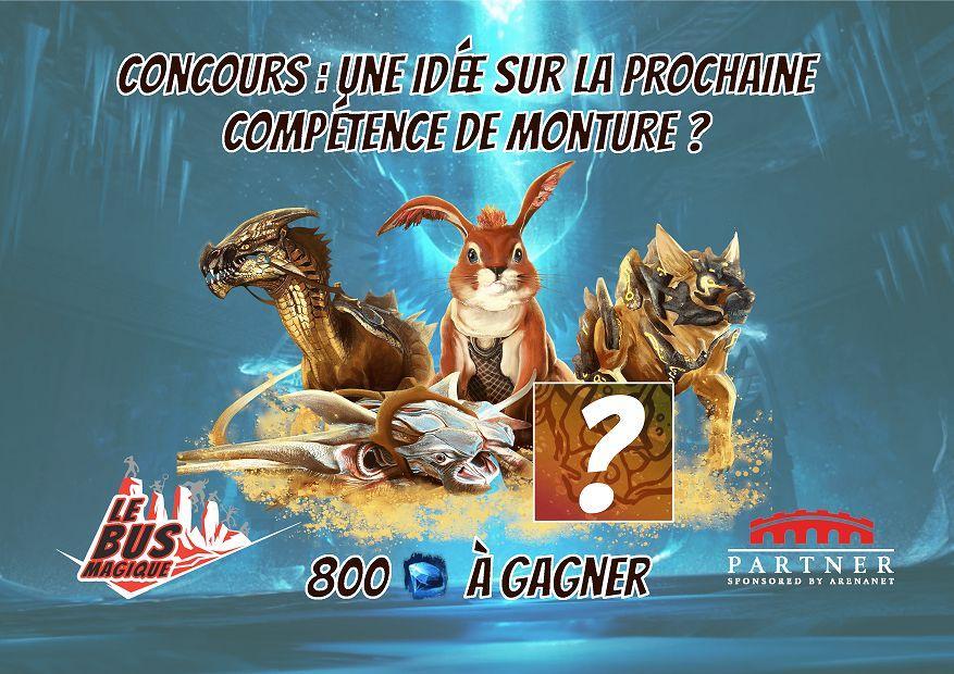 Jeu concours : Nouvelle compétence de monture