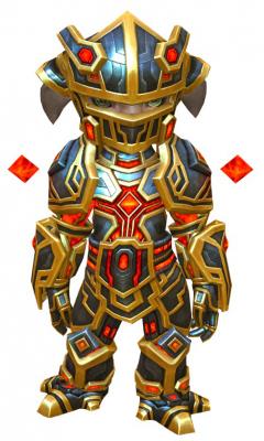 Electromagnetic armor asura male front