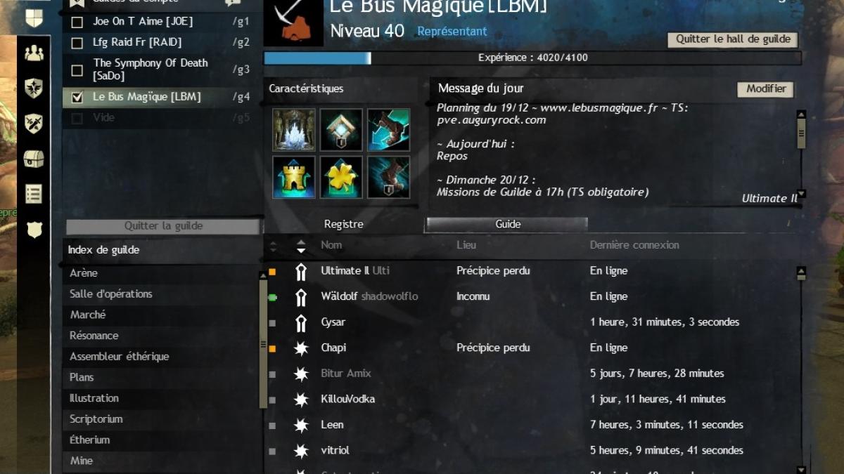Guilde Niveau 40 !