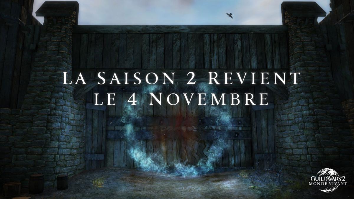 Retour de la S2 le 4 novembre !