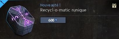 Recycl-o-matic runique
