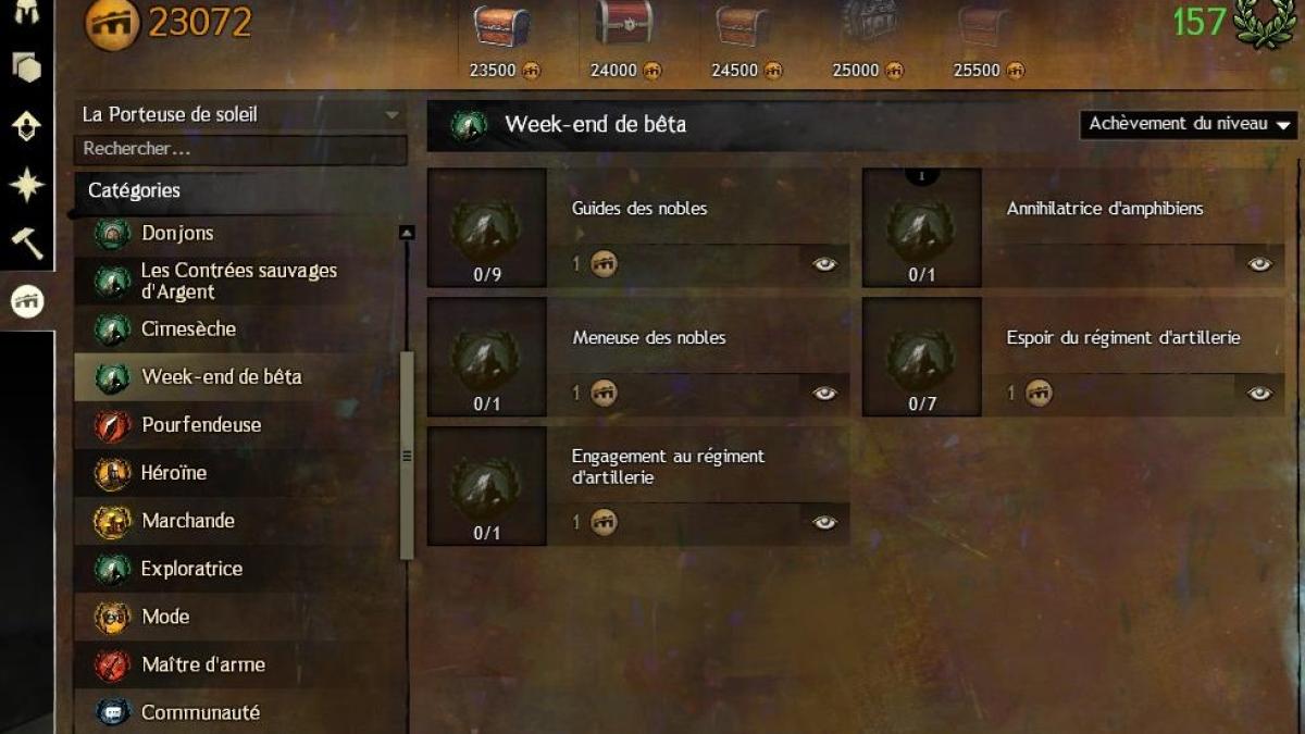 Aperçu des succès du prochain Weekend Bêta