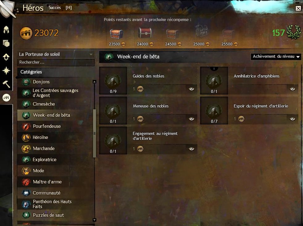 Aperçu des succès du prochain Weekend Bêta