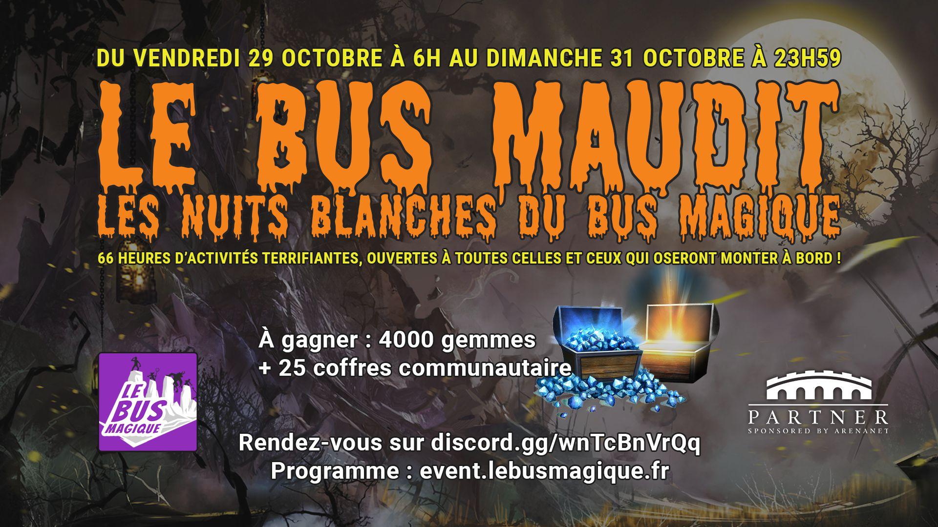 Le Bus Maudit est de retour en 2021 !