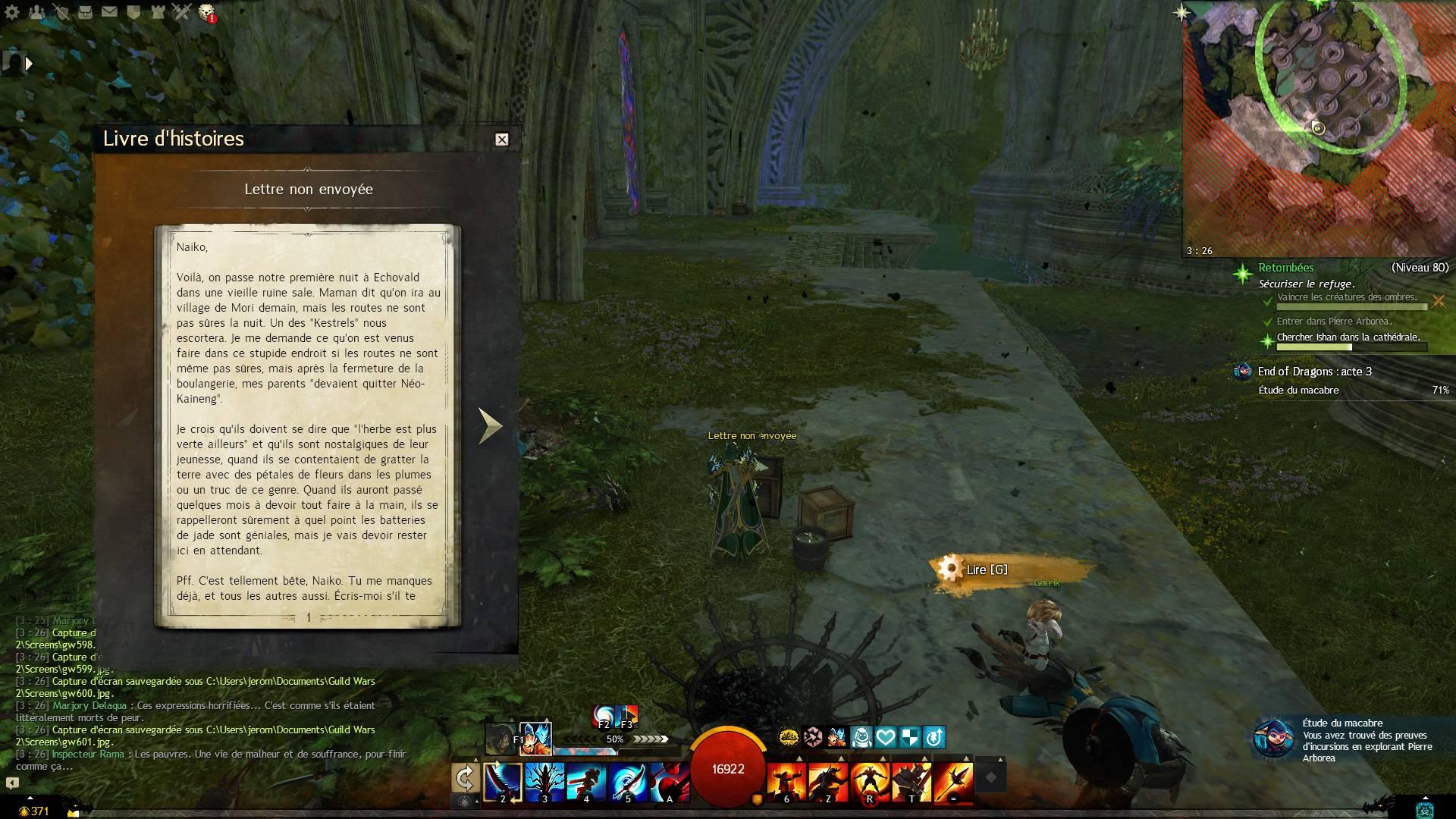 Macabre une lettre qui comp