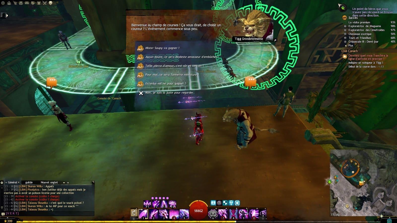 Pari course de moas club canach