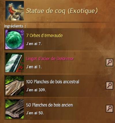 Recette statue de coq