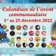 Calendrier communautaire de l'Avent 2022 !