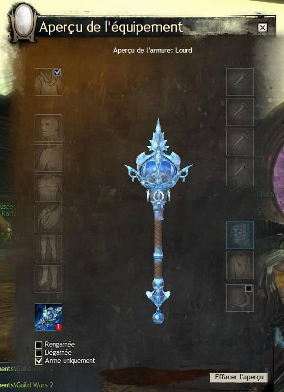 Sceptre de pourfendeur de dragon azur